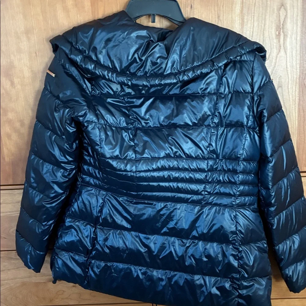 Karl Lagerfeld navy blue puffer jacket coat S - Picture 3 of 3